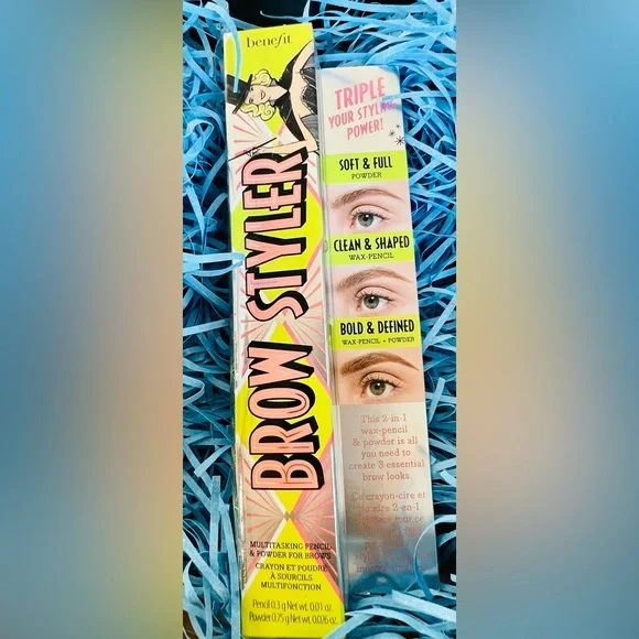 NIB Benefit Brow Styler w/ Wax Pencil and Powder Dual Ended Warm Golden Blonde 2 - Picture 9 of 12